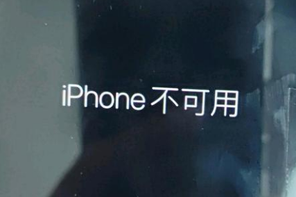 西工苹果服务网点分享锁屏界面显示“iPhone 不可用”如何解决 