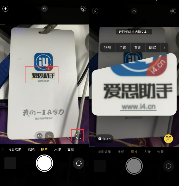 西工苹果手机维修分享升级iOS 16后如何通过相机翻译文本 